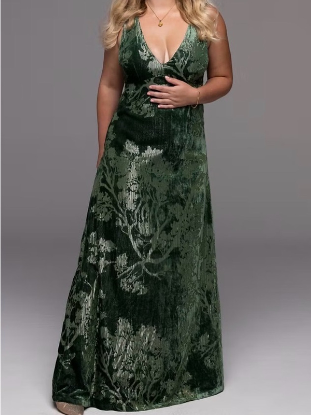 Velvet Floral Maxi Dress ModCloth